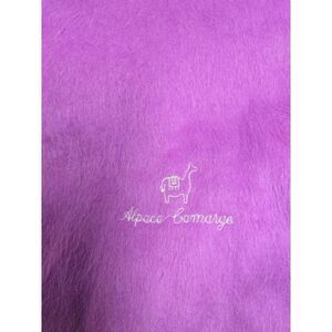 Pink Alpaca Wool & Acrylic Scarf With Fringe warm soft